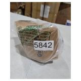 GoCraft Round Marble Coasters Set of 6 Elegant White Stone Coasters with Black Marble Inlay Modern Drink Coasters for Cups, Mugs, Glasses Ideal for Coffee Tables, Bars, and Dining Areas