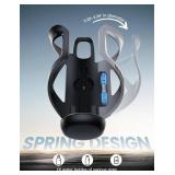Lamicall Bike Water Bottle Holder - [Tracker Storage] [Adjustable Spring Design] Bike Cup Holder, Bicycle Drink Cage, Cycling Bike Water Bottle Cage with Screws Tool, for 2.28-3.39\" Diameter Bottles