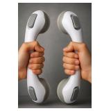 2 Pack Grab Bars for Bathtubs and Showers, Shower Handles for Elderly Seniors bar Safety 500 lbs Walls Handicap Heavy Duty Holder Hooks to Lift Large Tile Glass Suction Cups Tool