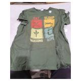 Funny Retro Design For Men Women Eat Sleep Mahjong Repeat T-Shirt