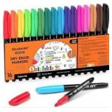 Shuttle Art Dry Erase Markers, 16 Colors
