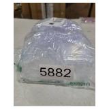 TOFLEN 100ct Mini Dessert Plates with Tasting Spoons, 2.5 Inch Small Reusable Clear Plastic Square Party Serving Hors D