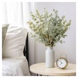 ZOMENT 20 Pcs Fake Eucalyptus Stems Faux Eucalyptus Leaves Eucalyptus Artificial Fake Greenery for Centerpiece Fake Flower for Vase Home Bouquet Wedding Decoration