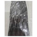 Pefei Tweezers Set - Professional Stainless Steel Tweezers for Eyebrows - Great Precision for Facial Hair, Splinter and Ingrown Hair Removal (Black)