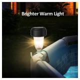VICHTOP Solar Pool Lights - 6 Pack, Pool Light for Framed Above Ground Pools, Outdoor Swimming Pool Fence Decoration Accessories, Waterproof LED Pool Solar Lights, Pool Enclosure Lighting Decor