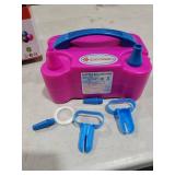 IDAODAN Electric Balloon Pump, Portable Electric Balloon Blower Machine Balloon Air Pump Dual Nozzle110V 600W Balloon Inflator for Party Decorations