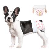 Ambreview Dog Diapers Female, Disposable Doggie Diapers for Female Dog with Stretchy Waist Full Wrap, Super Absorbent Diaper for Heat, Elderly Urinary Incontinence,Puppy Excitable Urination(10ct. XL)