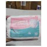 Ambreview Dog Diapers Female, Disposable Doggie Diapers for Female Dog with Stretchy Waist Full Wrap, Super Absorbent Diaper for Heat, Elderly Urinary Incontinence,Puppy Excitable Urination(10ct. XL)