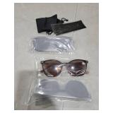 3 Pack Reading Sunglasses for Women & Men, UV400 Sun Readers Glasses Spring Hinge Outdoor Sunglasses-225