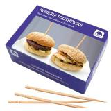 BLUE TOP 1500 pcs 4 Inch Kokeshi Toothpicks Skewers,High-class & Cost-effective Appetizer Picks, Extra Long toothpicks for Appetizers Cocktails Fruit Olive