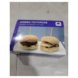 BLUE TOP 1500 pcs 4 Inch Kokeshi Toothpicks Skewers,High-class & Cost-effective Appetizer Picks, Extra Long toothpicks for Appetizers Cocktails Fruit Olive