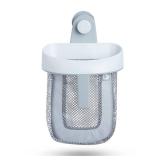 Munchkin Super Scoop Hanging Bath Toy Storage with Quick Drying Mesh, Grey
