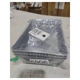 YBM Home 3-Pack Plastic Storage Baskets Bins for Home Junk Drawer, Shelves, and Office Organization, Functional Trays/Containers Great for Kitchen Pantry, Cabinets, Bedrooms, and Bathrooms, Grey