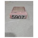 Glamnetic Press On Nails - MaDamn | French Tip Nails, UV Finish Short Pointed Almond Shape, Salon Quality Semi-Transparent Nails in 12 Sizes - 24 Nail Kit with Glue