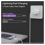 2Pack for iPhone14/13/12 Fast Charger Cable 6ft [Apple MFi Certified], USB Type C to Lightning Cable 6 Foot Apple iPhone Charging Cord for iPhone14 13 12 Pro XR XS Plus
