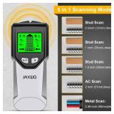 Stud Finder Wall Scanner - 5 in 1 Stud Finder Tool w/Microprocessor Chip and HD LCD Display, Stud Detector Beam Finders for the Center and Edge of Wood AC Wire Metal Studs Joist Pipe (misty Gray)