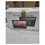 WONNIE 12\" Dual Car DVD Players Portable DVD Players for Car Headrest Play a Same or Two Different Movies with 5-Hour Rechargeable Battery, Mounting Brackets, All Region, Support USB/Sync TV