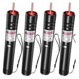 4 Pack] Rechargeable Red Beam Flashlight Long Distance Range for TV/LED/LCD Screens Tactical Flashlights Presentation Office/Outdoors/Astronomic/Construction - Retail $40