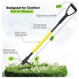 Weed Wrangler Weed Puller Tool - 39" Heavy-Duty Stand Up Weed Pulling Tool with Long Handle for Effortless Lawn & Garden Work - Perfect for Lawn, Yard, Garden, Crabgrass, Dandelions, & More.