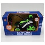 RC 360Â° Spins Stunt Cruiser Remote Control Car Green Color - Retail: $7