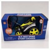 R/C 360Â° Spins Stunt Cruiser Yellow Color  - Retail: $7
