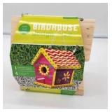 DIY Wooden Birdhouse Paint Kit - Retail: $12