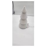 White Ceramic Christmas Tree LED Light - Retail: $25