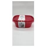 Red Holiday Food Storage Container Set - 2 Pack - Retail: $8