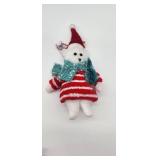 Holiday Polar Bear Plush Ornament - Retail: $8