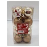 Holiday Style Shatterproof Ball Ornaments - 16 Count - Retail: $3