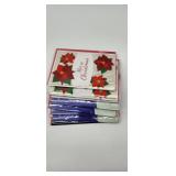 Poinsettia Christmas Card Set - Retail: $12