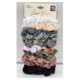 12-Piece Cotton Hair Scrunchie Set - Retail: $5