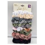 12-Piece Cotton Hair Scrunchie Set - Retail: $5