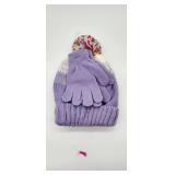 Girls Winter Hat and Gloves Set with Shooting Star Design - Retail: $12