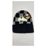 Batman Checkered Beanie Cap with Logo Pin - Retail: $15