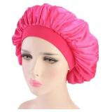 Pink Satin Sleep Bonnet 5pc - Retail: $8