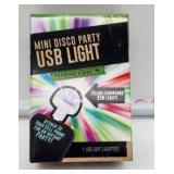 Mini Disco Party USB Light with 3 Adapters - Retail: $8