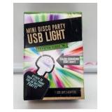 Mini Disco Party USB Light with 3 Adapters - Retail: $8