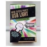 Mini Disco Party USB Light with 3 Adapters - Retail: $8