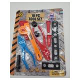 Kids 10 Piece Toy Tool Set - Retail: $8