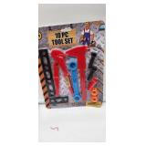 Kids Play Tool Set - 10 Piece Construction Toys - Retail: $12