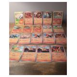 Fire Type Pokemon Trading Card Collection