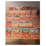 Fire Type Pokemon Trading Card Collection