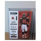 Panini NFL Trading Cards Collection - Myles Garrett, Marcus Davenport, Aiden Hutchinson - 3 ct