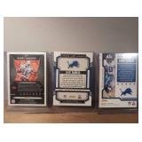 Barry Sanders Detroit Lions Cards Lot - 3 ct