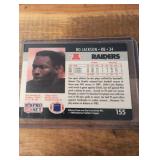 Bo Jackson Raiders Trading Card Collection 1991