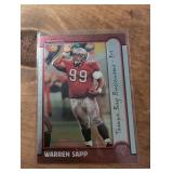 2020 Panini Mosaic Warren Sapp Red and Blue Prizm Card
