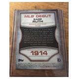 Babe Ruth MLB Debut Topps Baseball Card