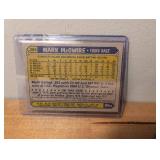 1987 Topps Mark McGwire Oakland Athletics Baseball Card Collection