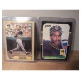 Barry Bonds 1987 Topps and Donruss Baseball Cards